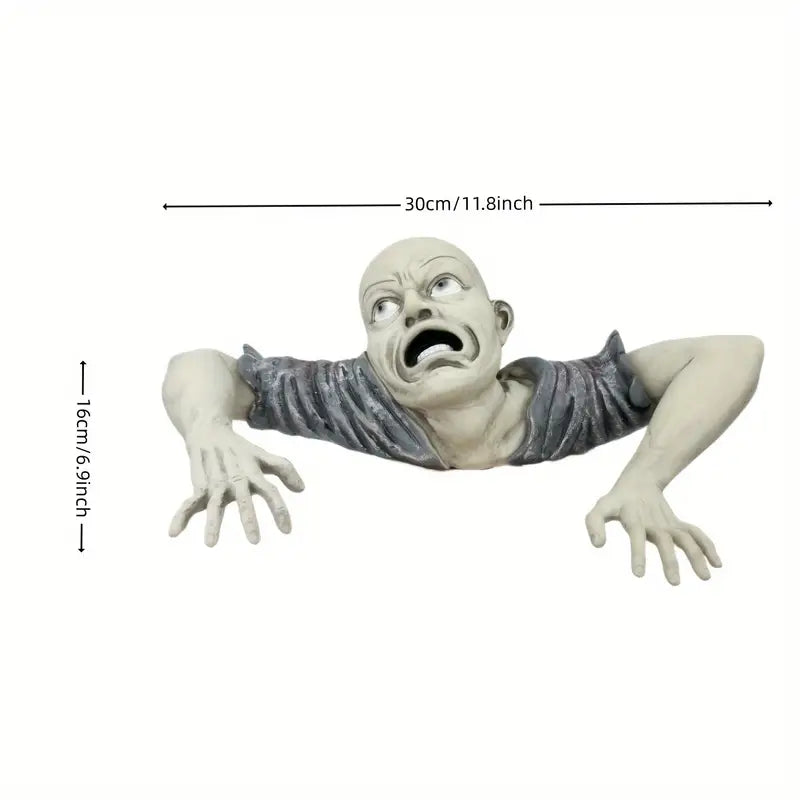 Swamp Zombie Figurine - Creepy Crawling Undead Resin Statue