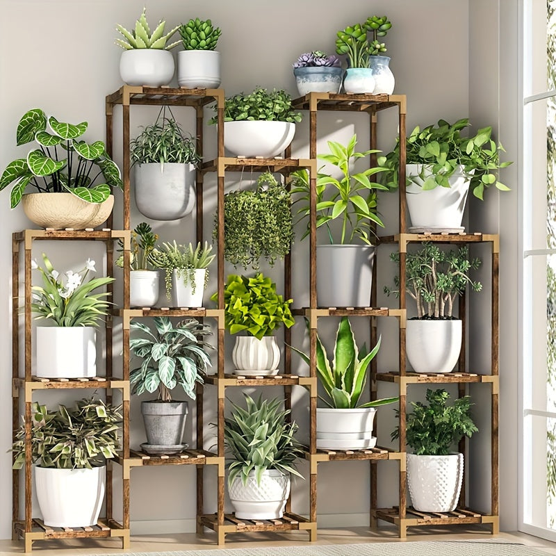 15-Tier Plant Stand Indoor Outdoor Rack