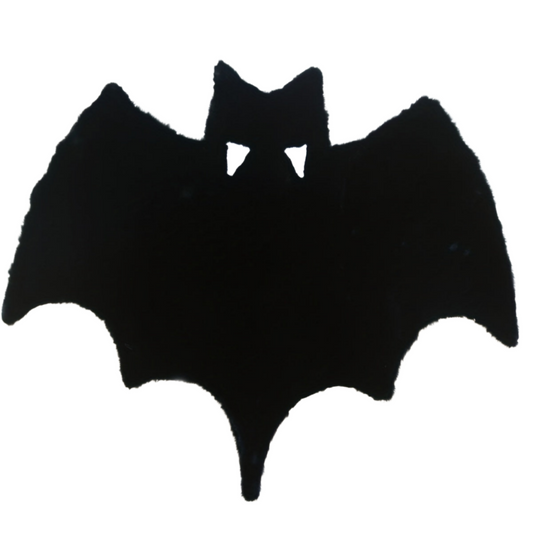 Black Bat-Themed Area Rug