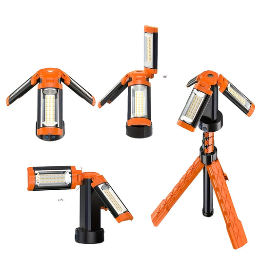 Rechargeable Work Light with Stand Portable Camping Lamp
