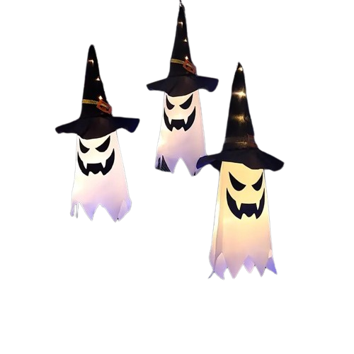 3pcs Enchanted Ghostly Witch Hat