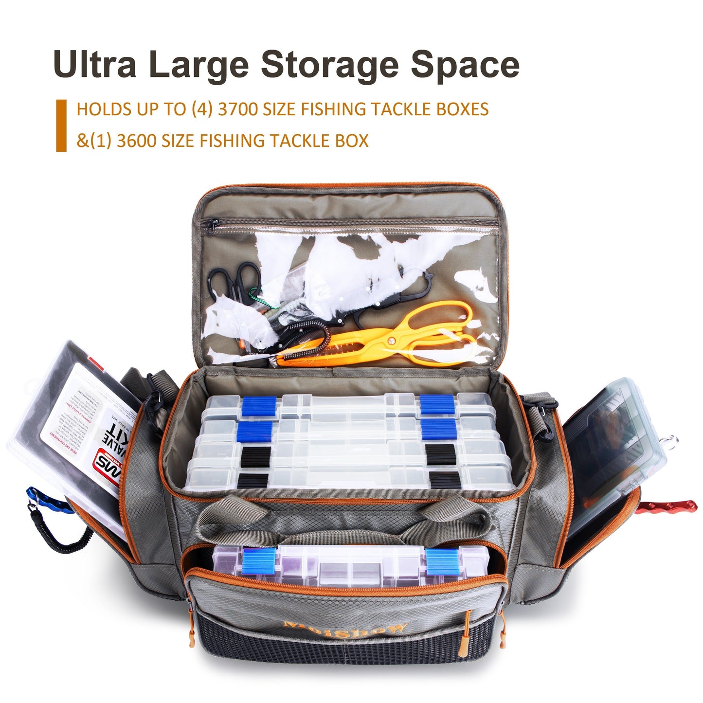 Fishing Tackle Box Bag with Compartments