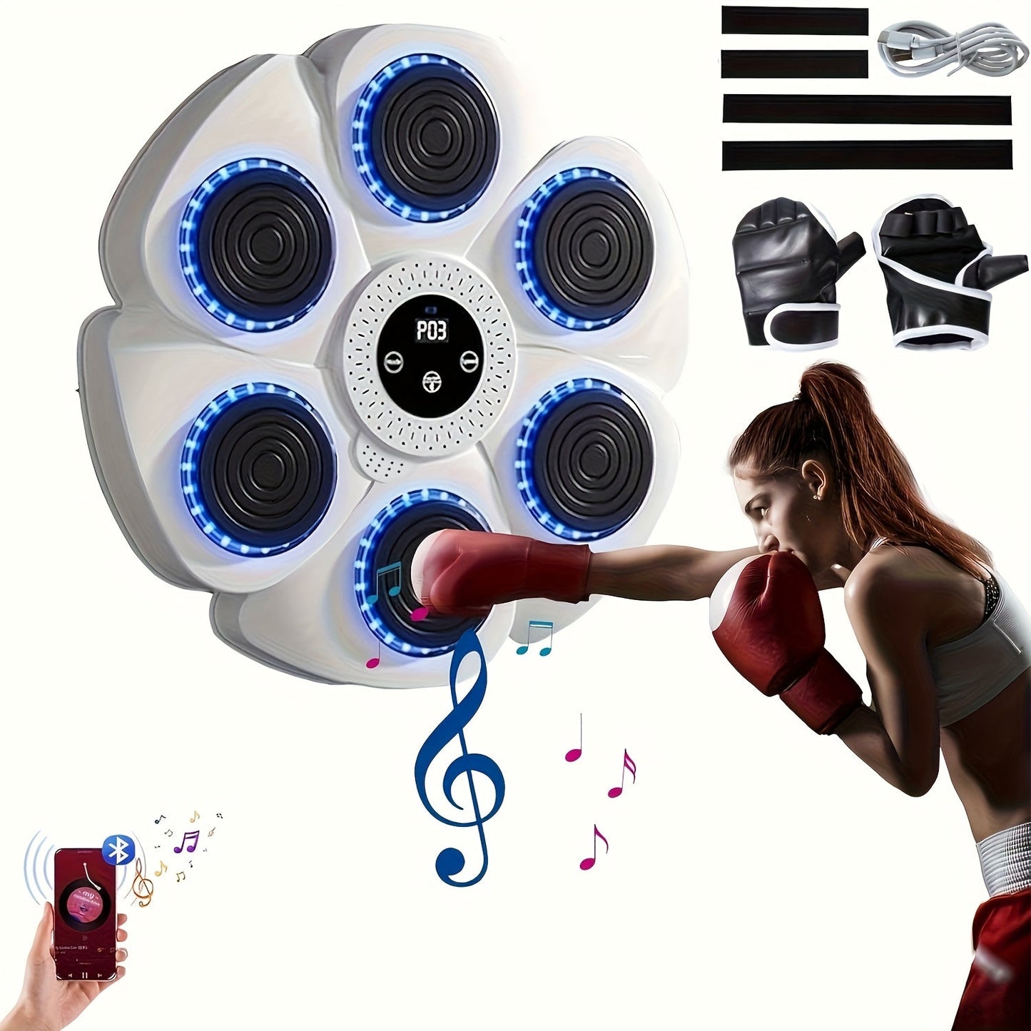 Musical Wall Boxing Target Training Machine