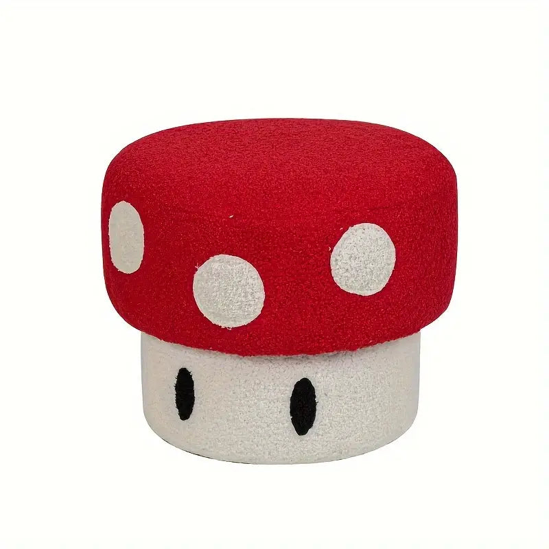 Red Shoe Changing Bench - Mushroom