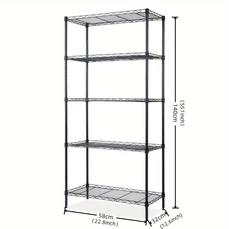 5-Tier Heavy-Duty Storage Rack