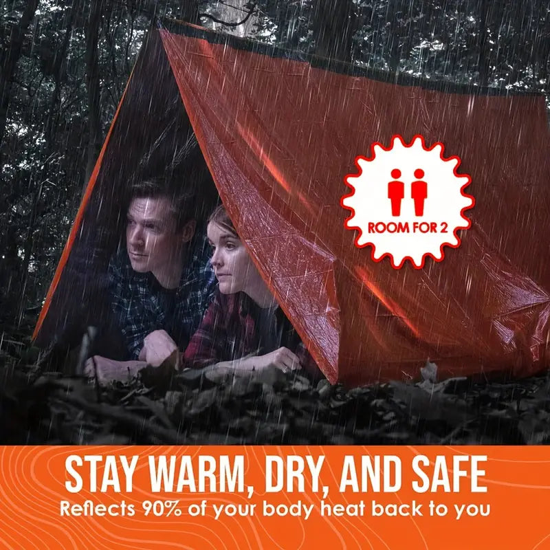 Outdoor Insulated Emergency Tent for 2 Persons