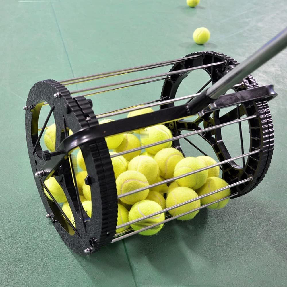 Tennis Ball Basket 80 Capacity with Stand
