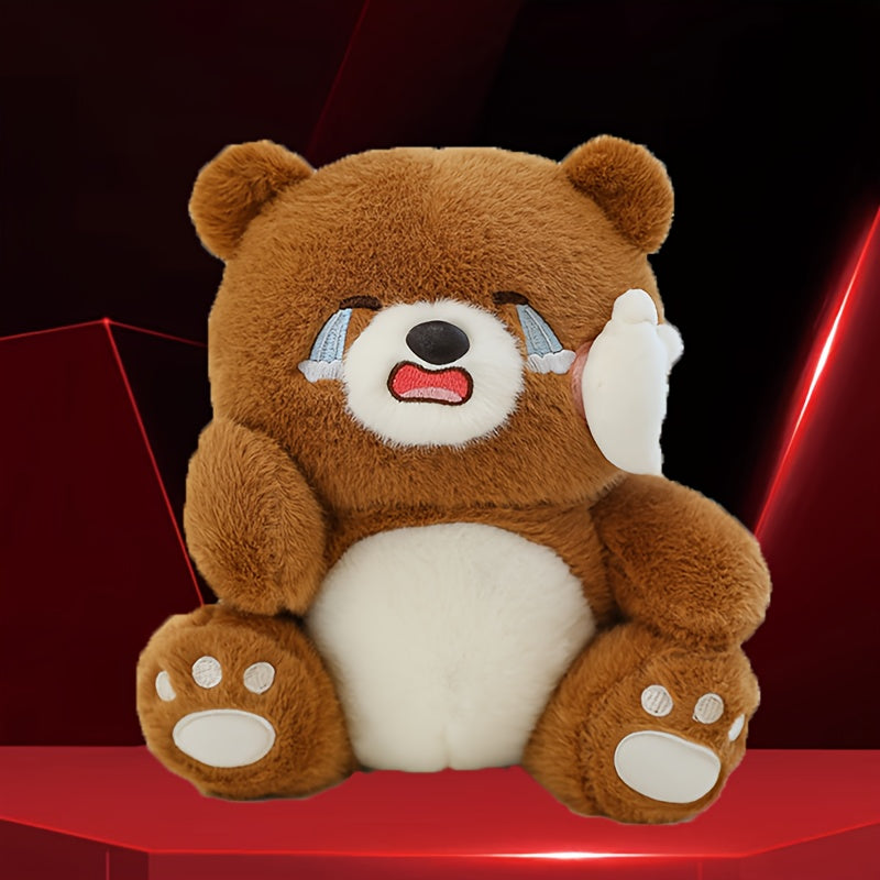 Happy Crying Bear Plush Toy for Valentines Gift