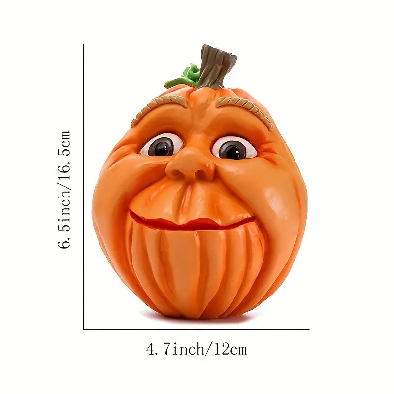 Ghoulishly Glamorous Pumpkin Resin Art