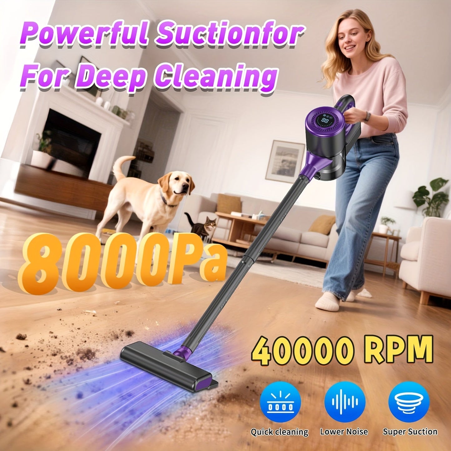 4-in-1 Cordless Handheld Stick Vacuum Cleaner