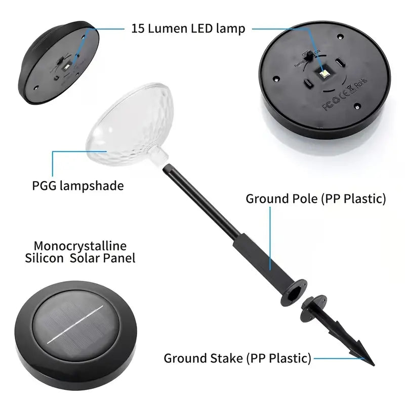 Radiant Duo: Garden Glow Solar LED Light Set