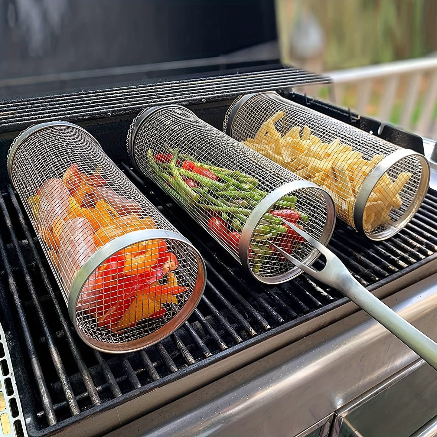 Portable BBQ Grill Set