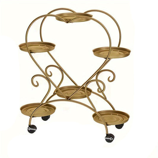 Heart Shape Metal Plant Stand Hanging Shelf