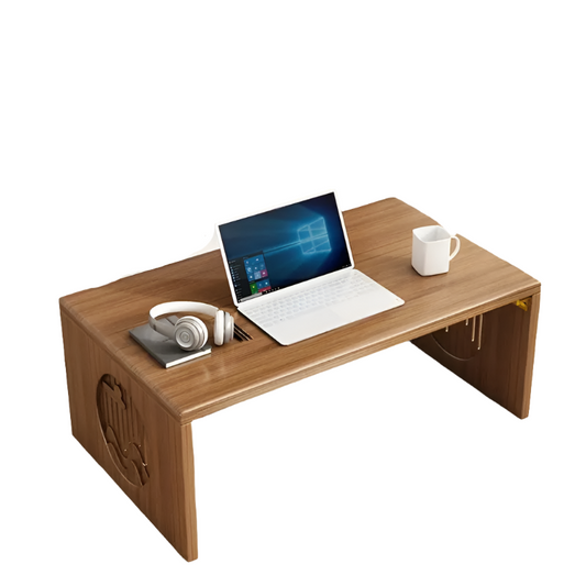 Folding Bamboo Coffee Table - Tatami-Style