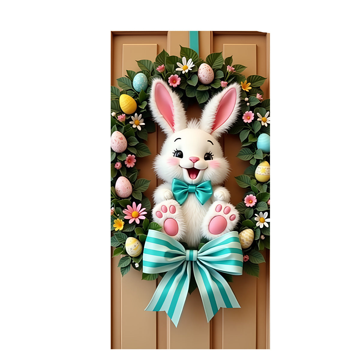 Easter Bunny Wreath Door Banner