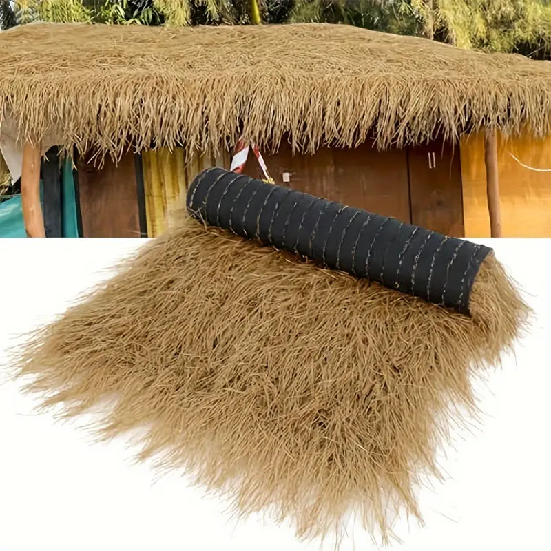 Artificial Thatch Plastic Thatch Roll - Mexican Palm Style - 100x100cm