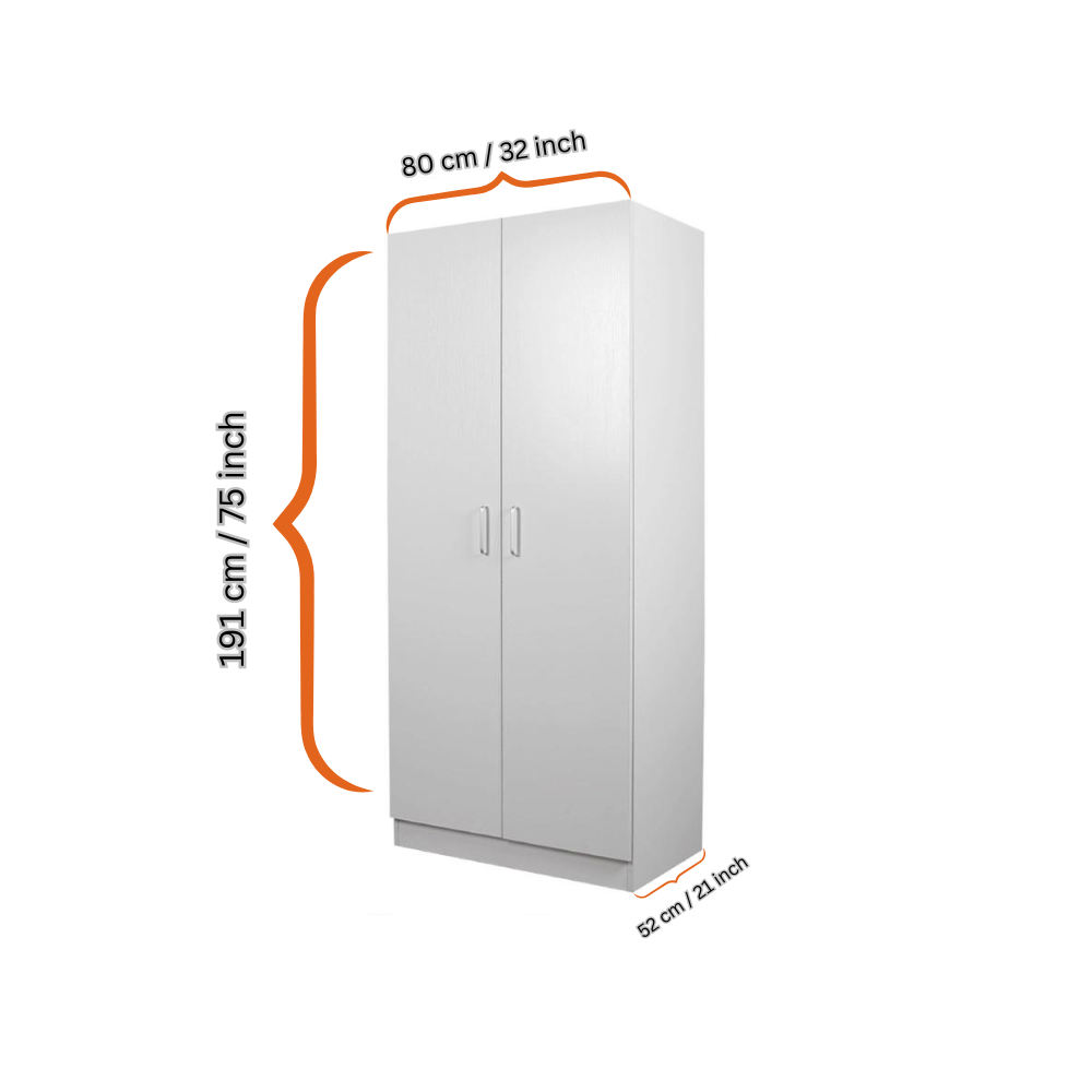 Two-Door Hanging Wardrobe