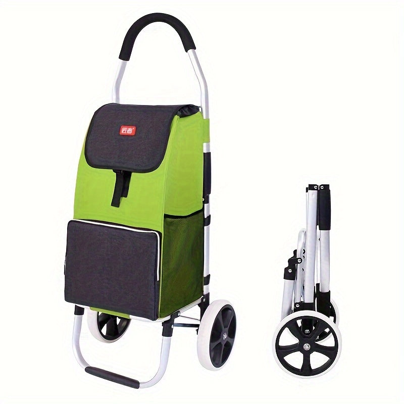 Folding Shopping Cart with Waterproof Trolley Bag