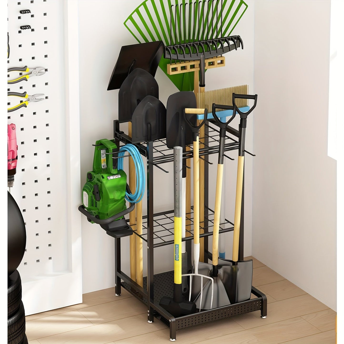 Garden Tool Storage Rack Rustproof Organizer
