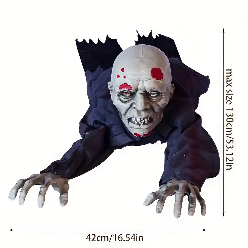 Black Electric Crawling Ghost with Voice Control