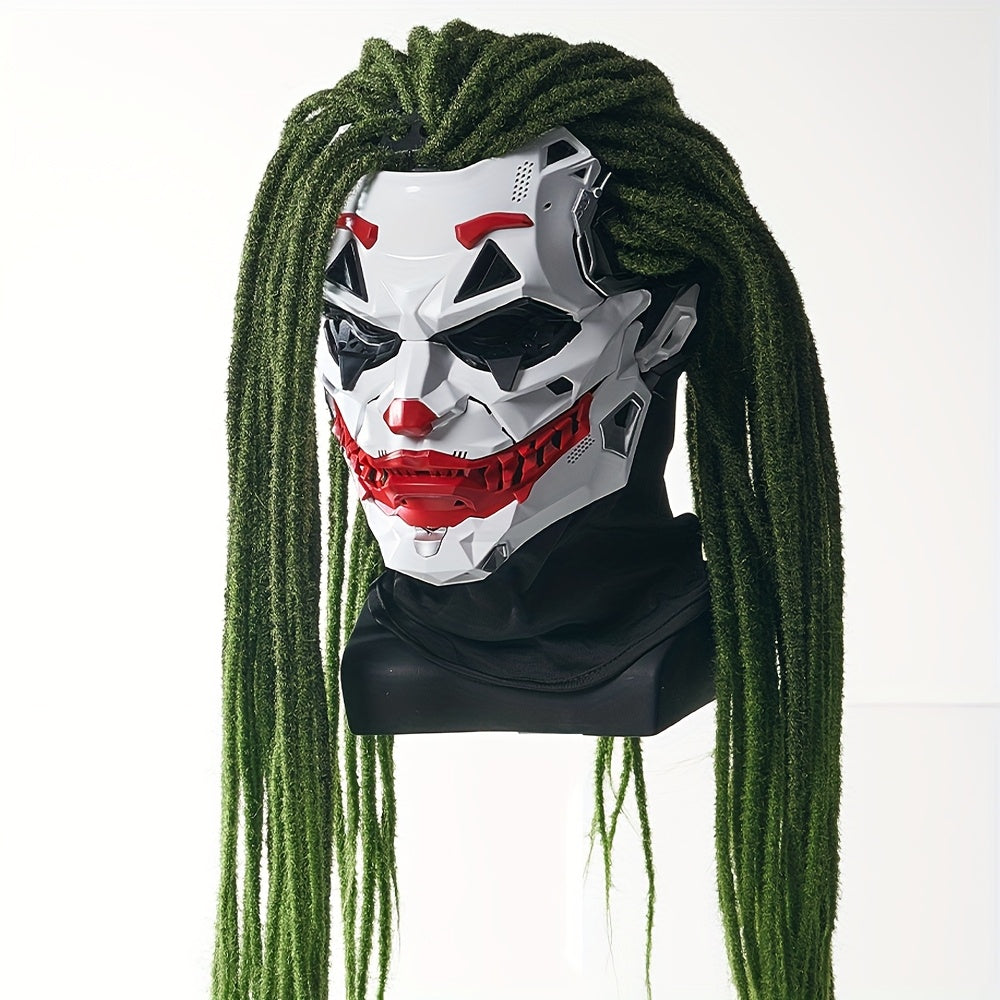 Joker Clown Costume Mask with Braids