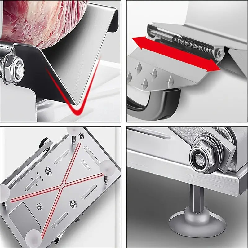 Precision Kitchen Cutting Tool - Adjustable Thickness Meat, Fruit, and Vegetable Slicer