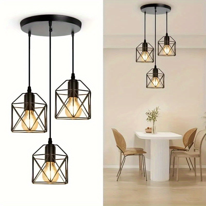3-Light Industrial Ceiling Light