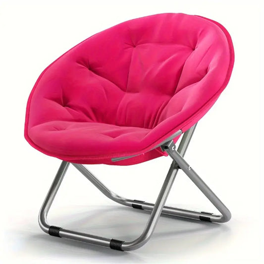 Pink Outdoor Folding Chair - Portable, Stainless Steel Bracket