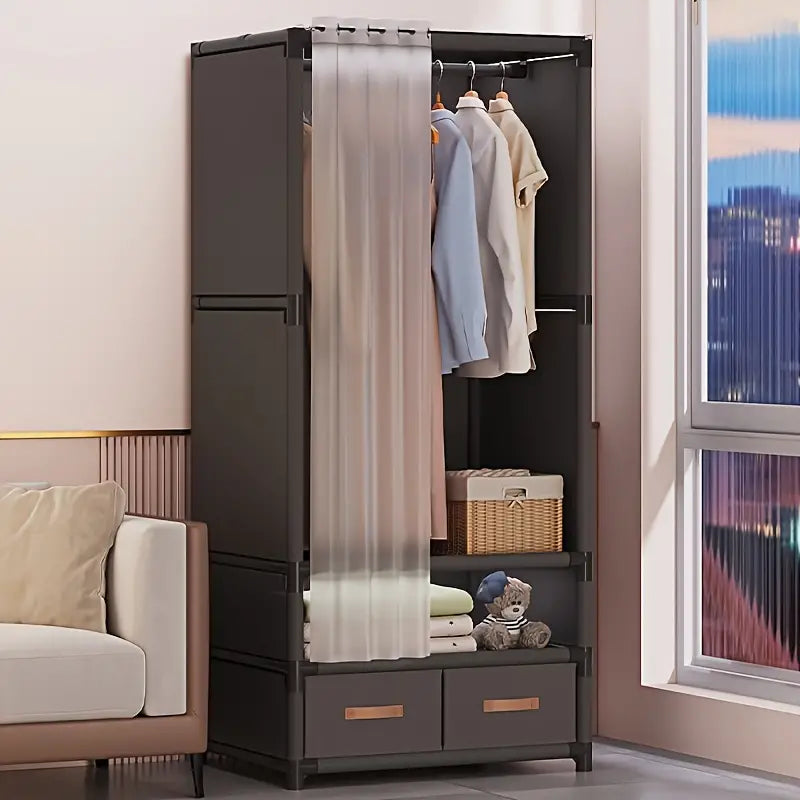 Foldable Drawers and Wardrobe Storage Cabinet - 2 Drawers
