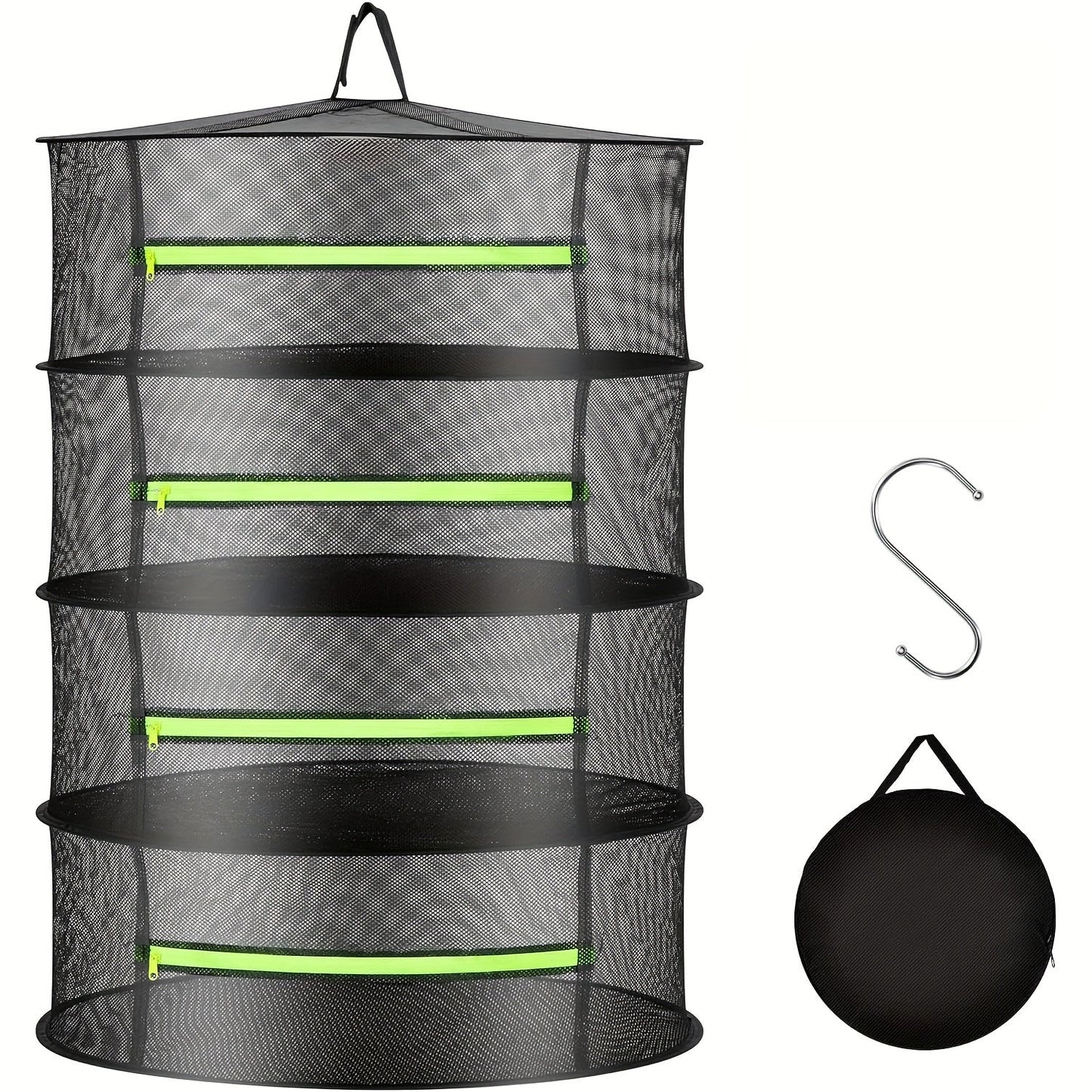 Hanging Plant Mesh Drying Rack (4-Tier)