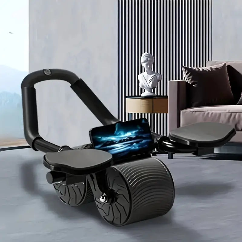 Automatic Rebound Abdominal Wheel with Elbow Pad