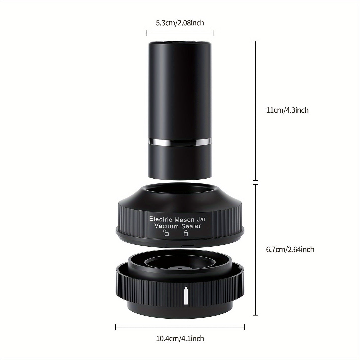 Mason Jar Rechargeable Vacuum Sealer Kit (30-in-1)