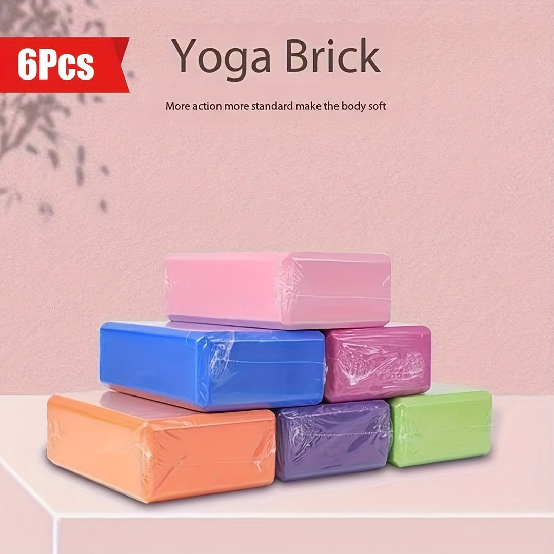 Foam Yoga Blocks for Home Fitness (6pcs)