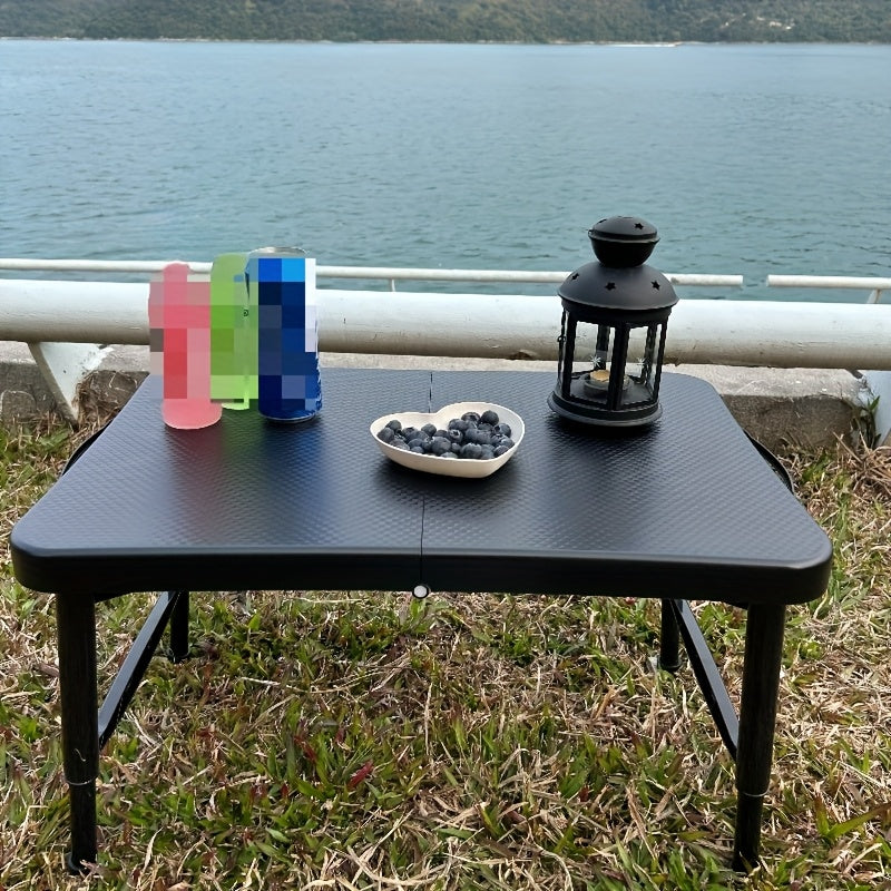 Adjustable Folding Camping Table with Storage Mesh