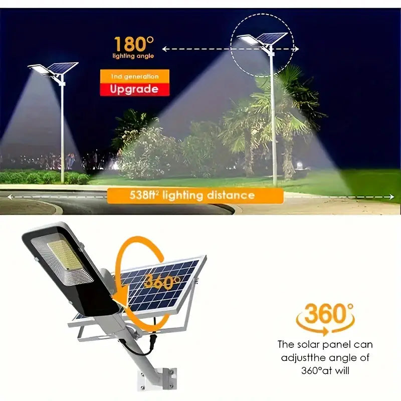 350LED Solar Street Light - Powerful Outdoor Illumination