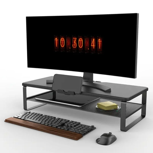 Organized Elevation: Dual-Level Monitor Stand with Drawer