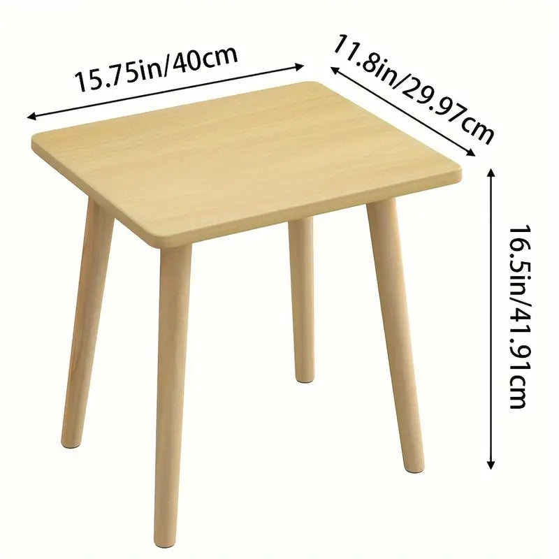 Rustic Wood Side Table - No-Tool Assembly