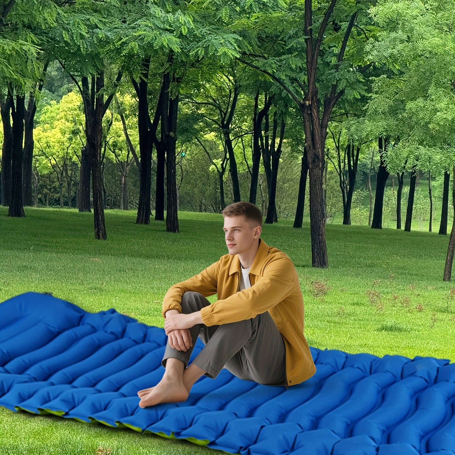 Sleeping Pad with Built-in Pump & Pillow