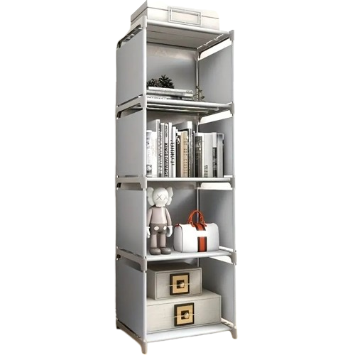 From classics to contemporary, this five-tier bookshelf has room for it all