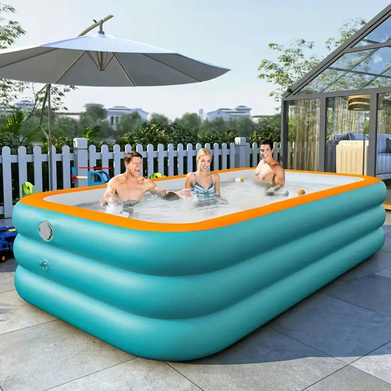 Inflatable Family Swimming Pool for Summer Fun (210 cm)