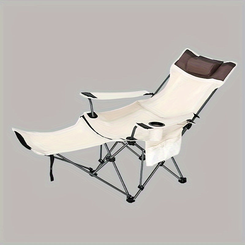 Portable Folding Chair with Pillow & Cup Holder