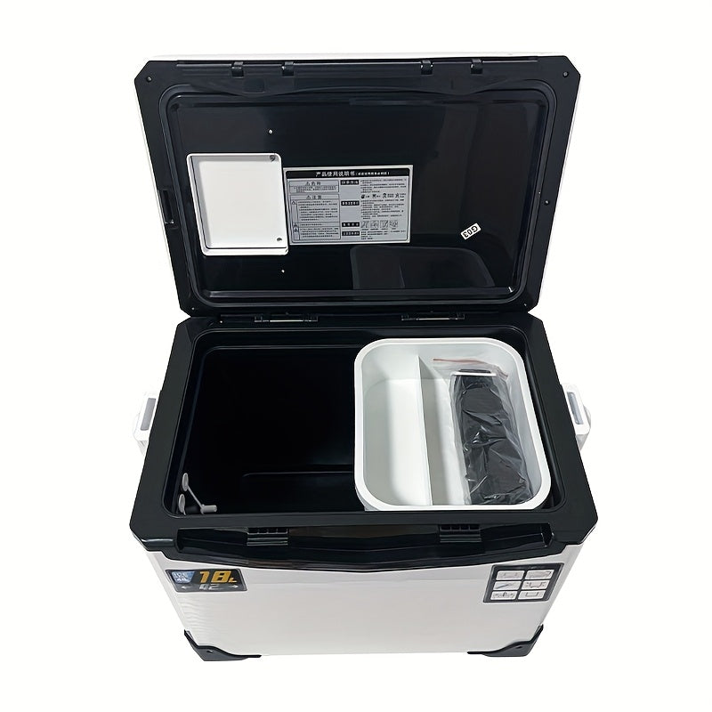Slip-Resistant Fishing Cooler Box with Bait Compartment (32L)