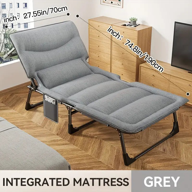 LabComfort Pro: Adjustable Recliner for Researchers - Light Grey, 70cm Width