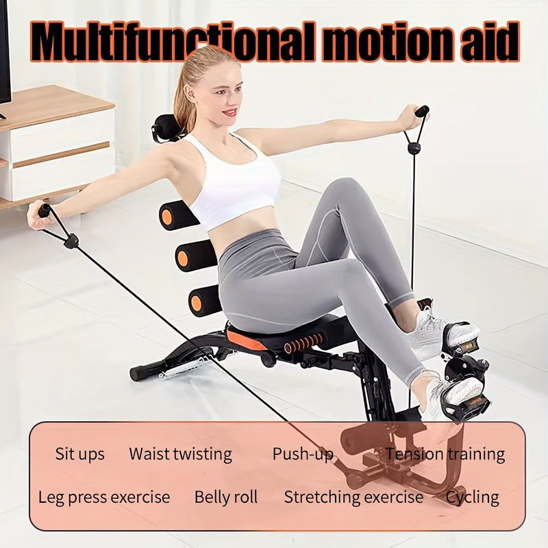 6-in-1 Home Gym Ab Crunch Leg Bench