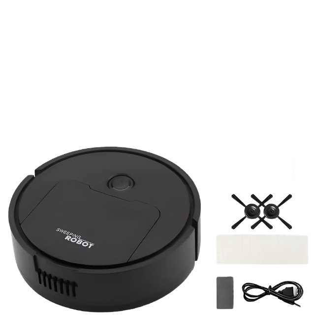 Fully Automatic 3-in-1 Sweeping Robot | Black