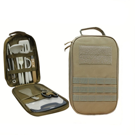 Camping Cookware Set with Silicone Bag (10-Piece)