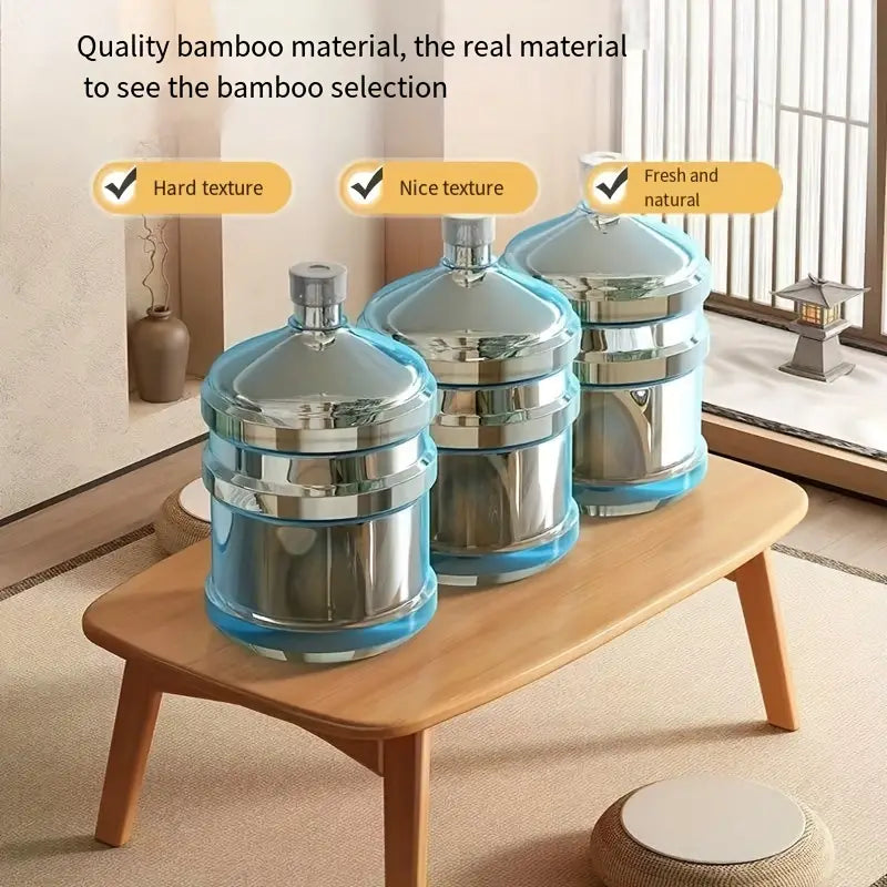 Low-Rise Design Bamboo Folding Table