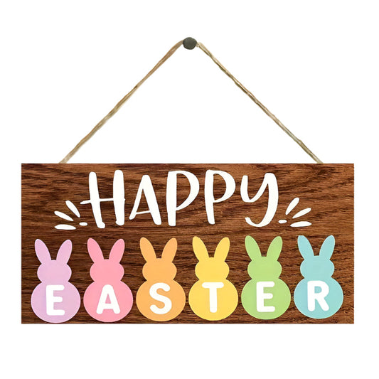 Vintage Easter Bunny Welcome Sign
