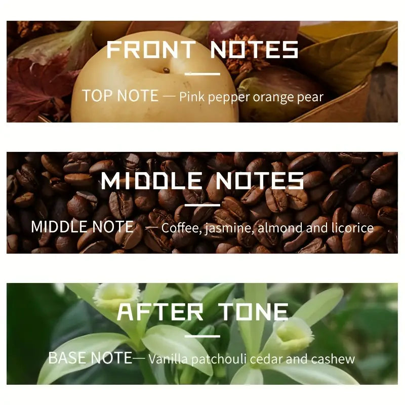 Midnight Elegance: Vanilla Jasmine Coffee Perfume Spray for Women, 55ml EDP