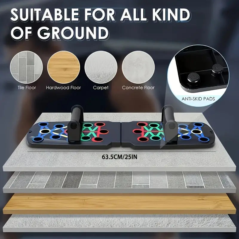 Multi-functional Folding Push Up Board